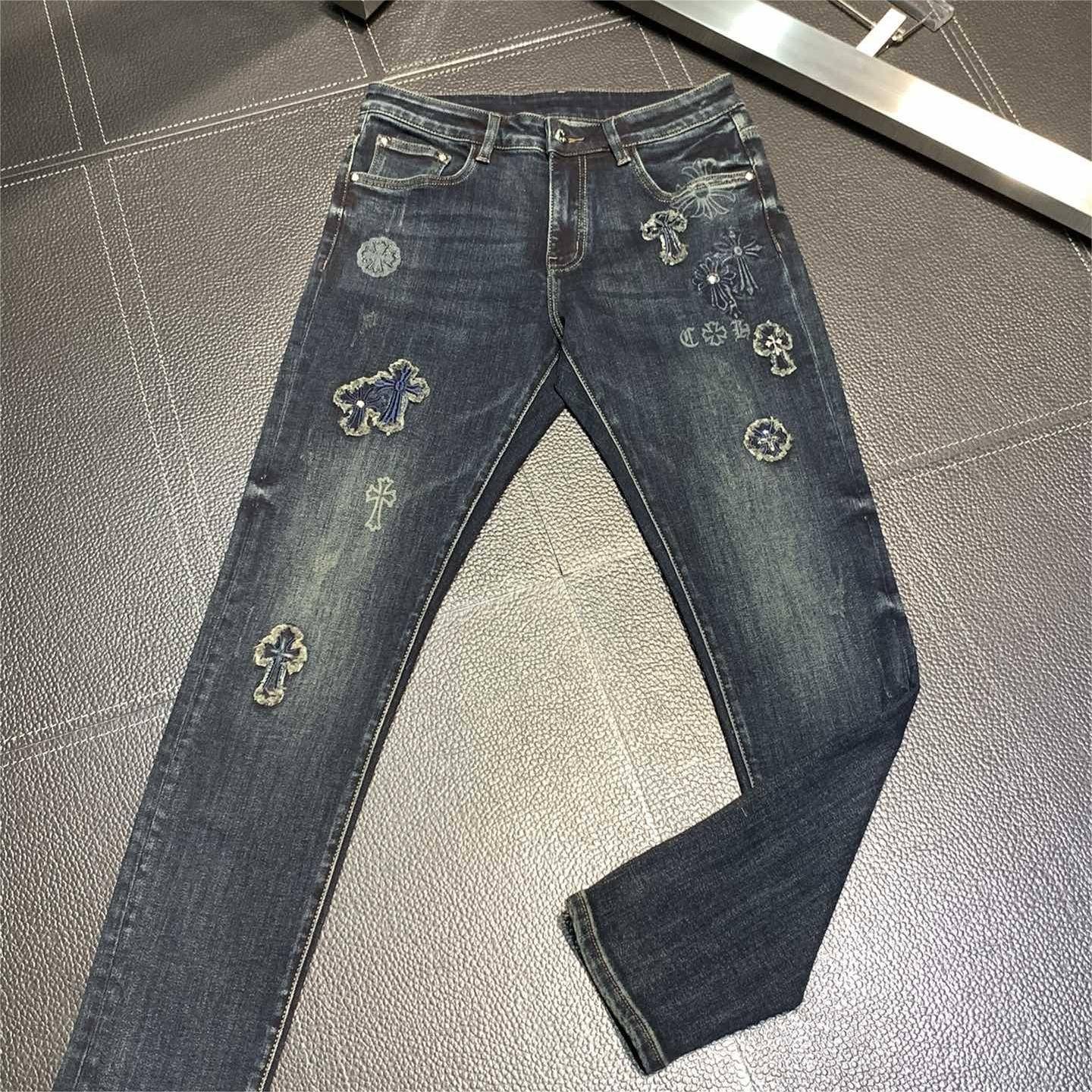 Ch*0me He**ts slim straight jeans
