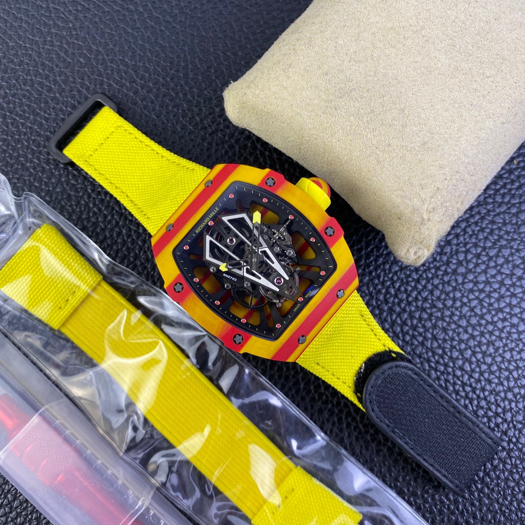 Richard Miller Spanish Bull--RM27-03 Ultra-Light Sports Tourbillon Watch