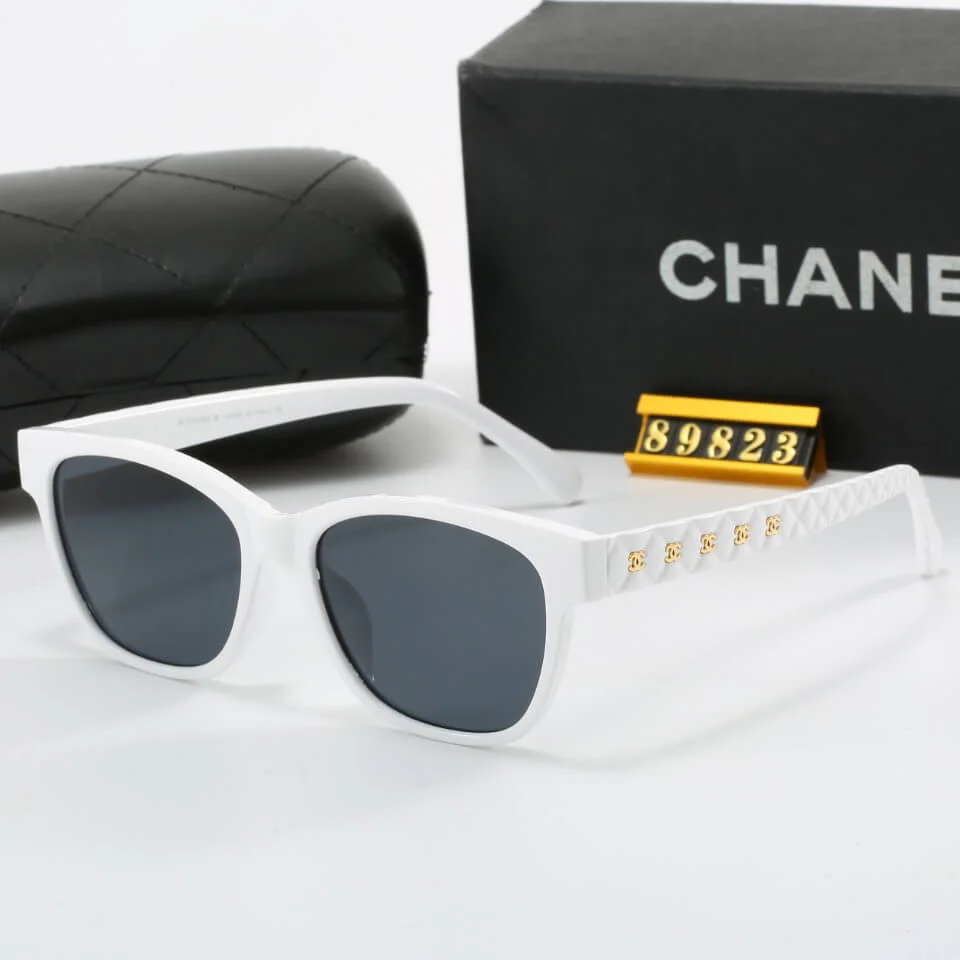 elegant style Di*m*nd pattern temple sunglasses