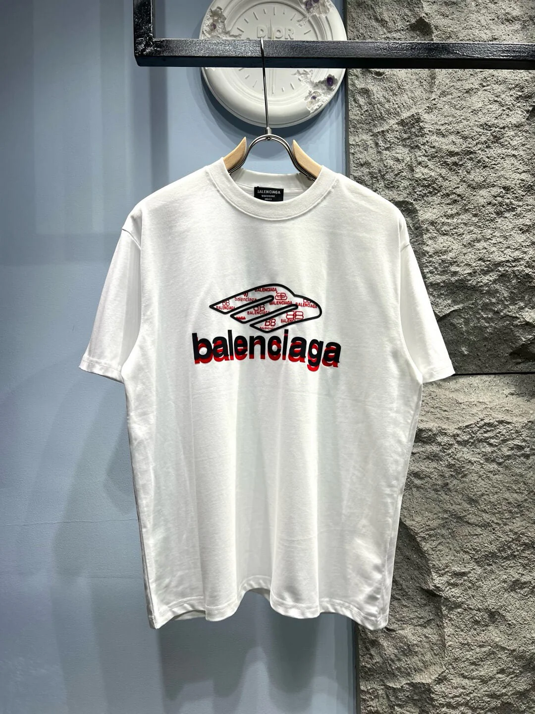 Silicone Overlapping Letter T Shirt