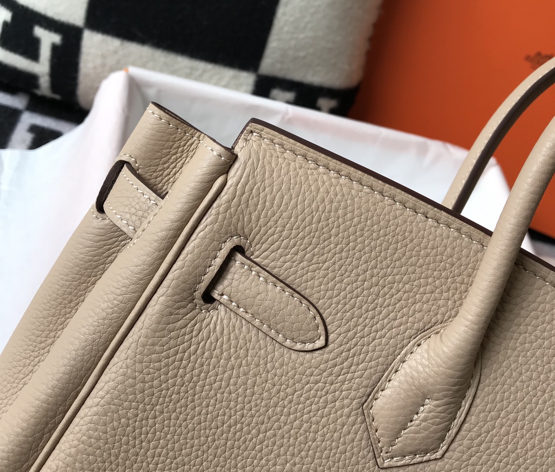 Hermès Bɪʀᴋɪɴ Trench coat grey platinum bag size: 25cm