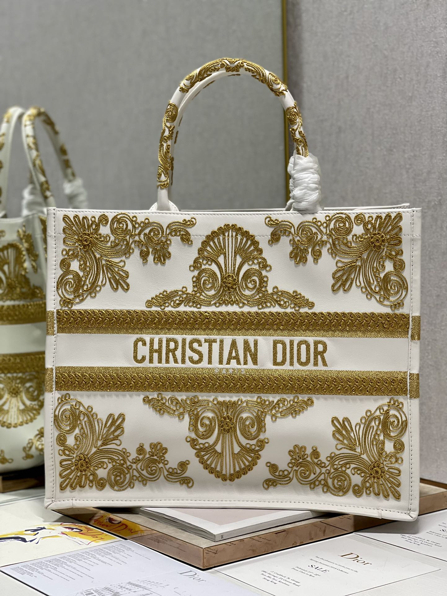 Large Dior Book Tote