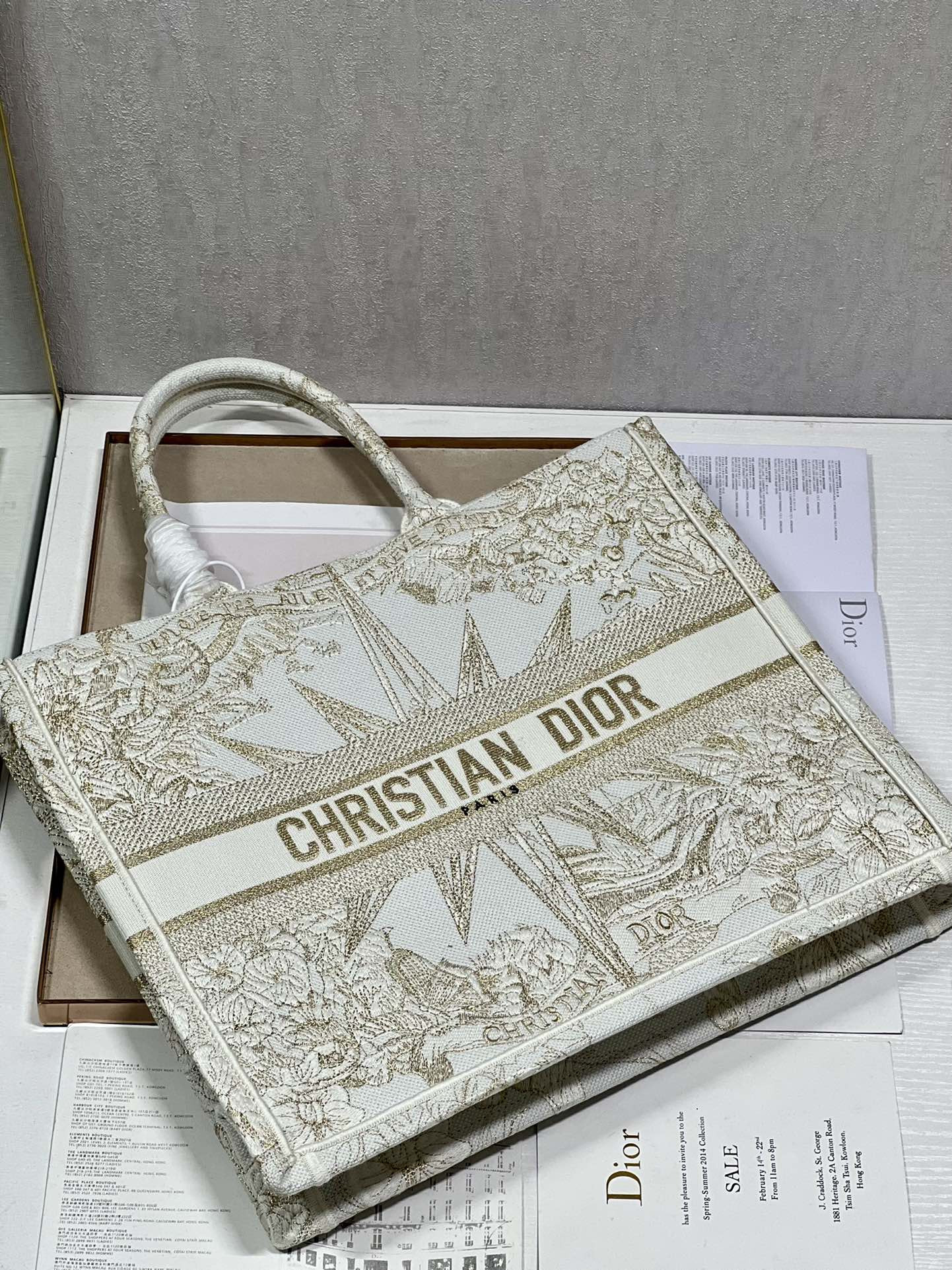 Large Dior Book Tote