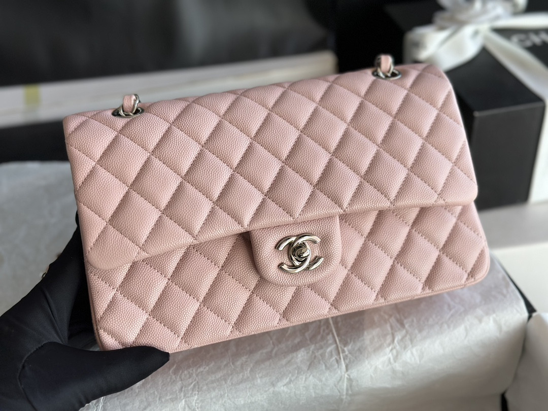 Chanle Classic Double Flap Silver Hardware
