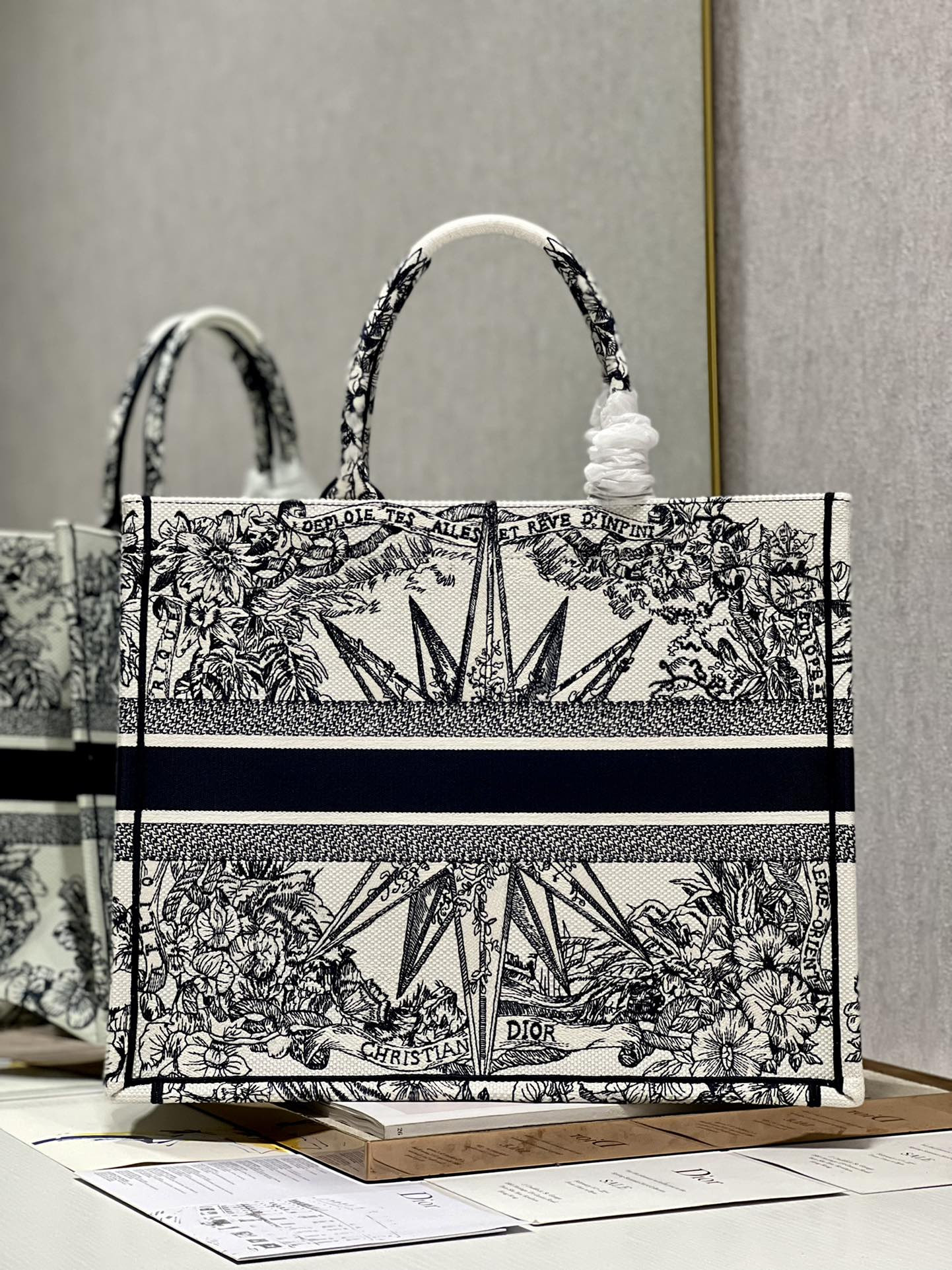Large Dior Book Tote