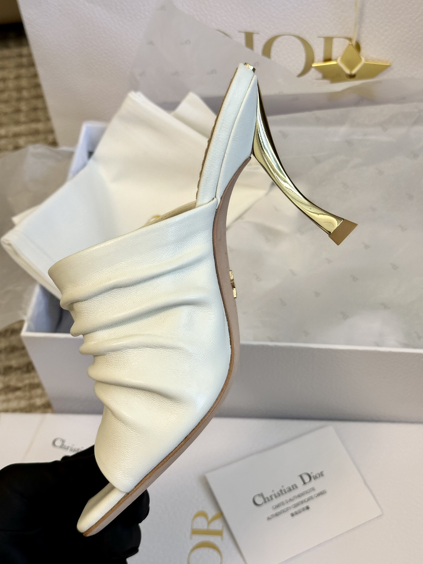 Dior Open Toe Pumps Slippers