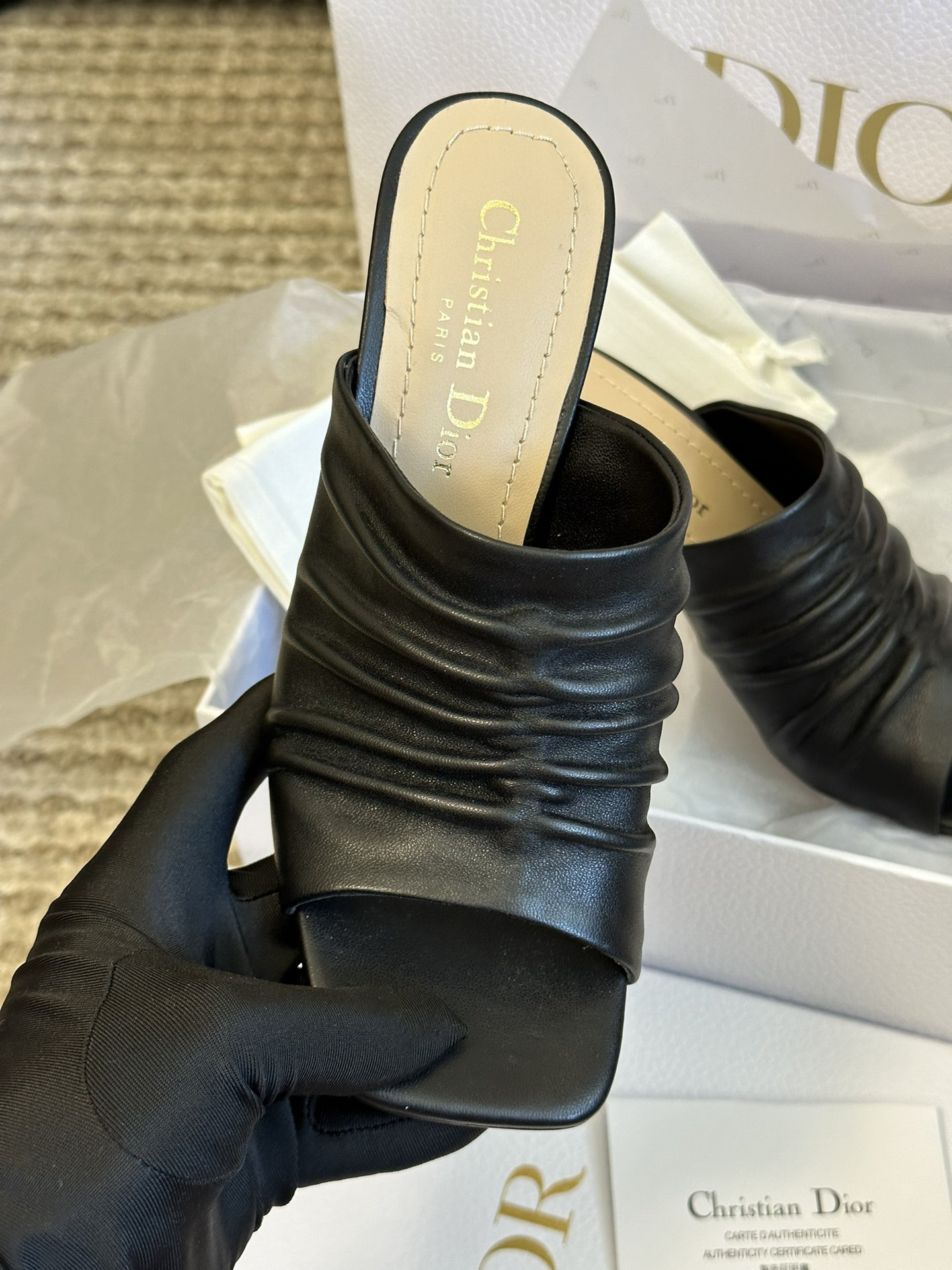 Dior Open Toe Pumps Slippers